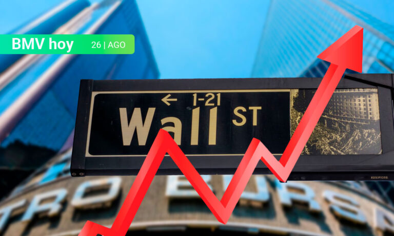 BMV cae mientras el Dow Jones cierra en máximo histórico ante expectativas por recorte a la tasa