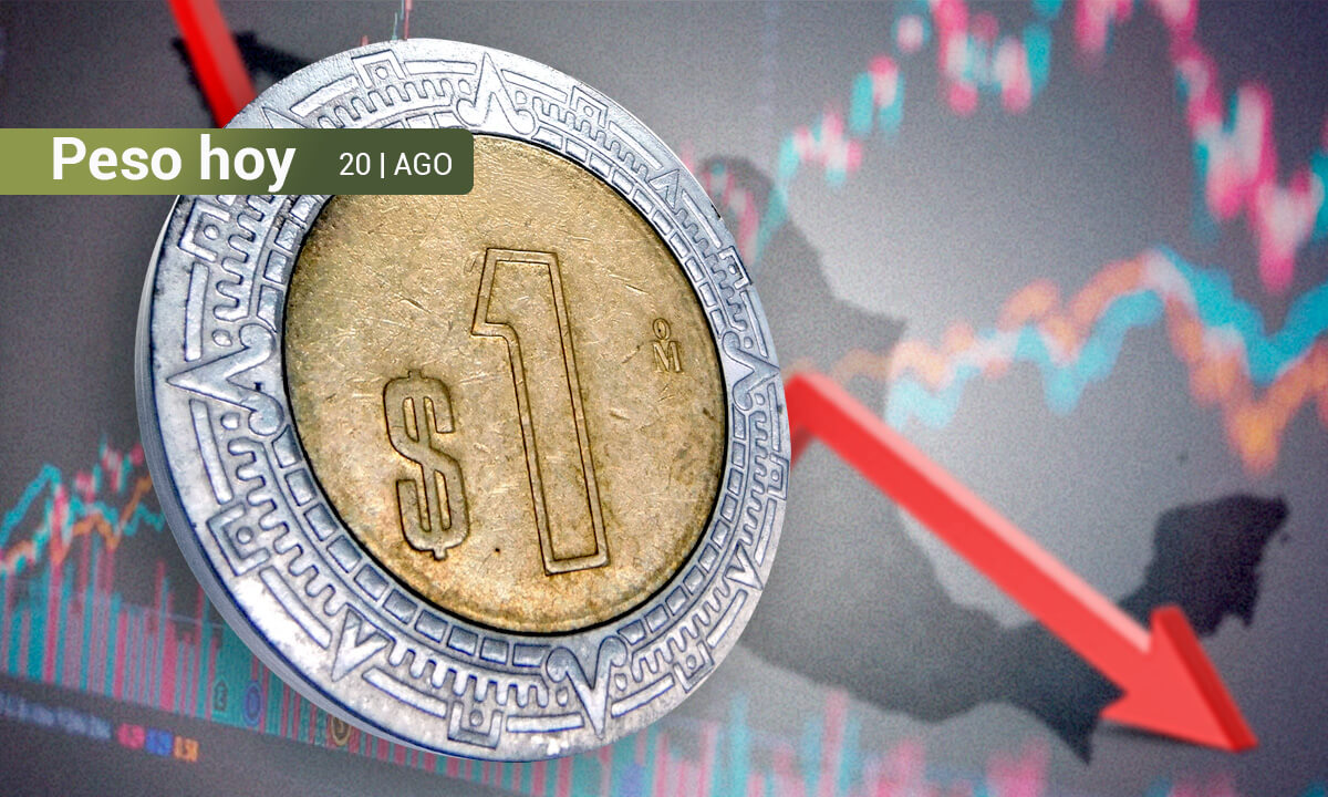 Peso mexicano se deprecia 1.57%, pero logra mantenerse de las 19 unidades por dólar