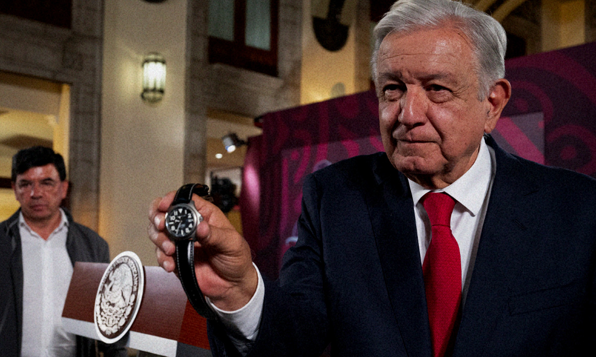 ¿Cuánto cuesta el reloj que presumió AMLO en la mañanera?