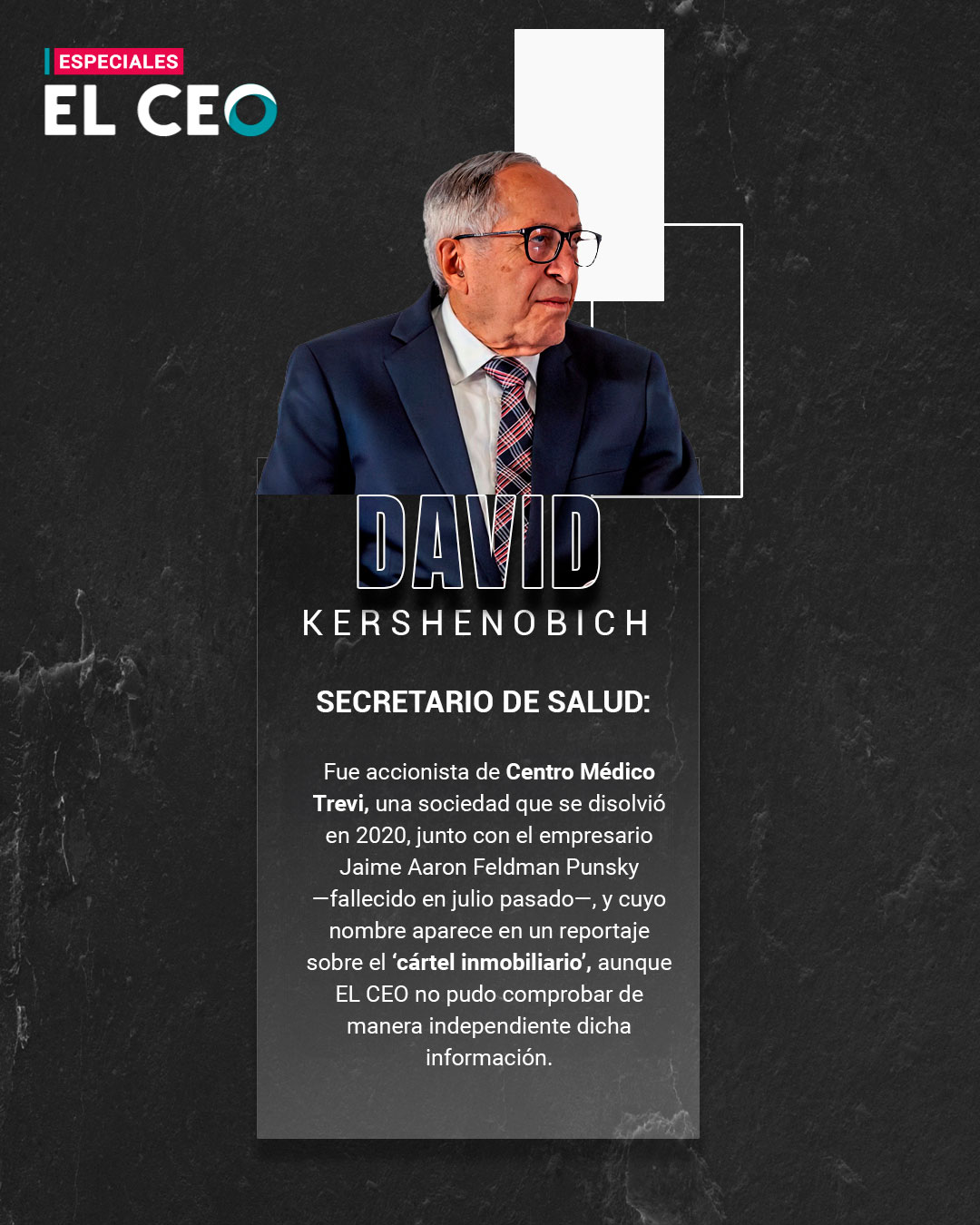 Las empresas de David Kershenobich, miembro del gabinete de Claudia Sheinbaum