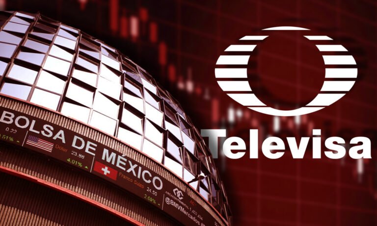 Acciones de Televisa retroceden en la Bolsa Mexicana de Valores