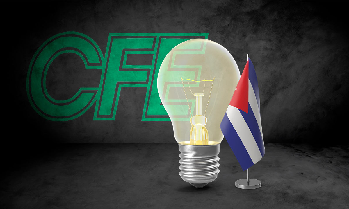 CFE ofrece apoyo para restablecer electricidad en Cuba