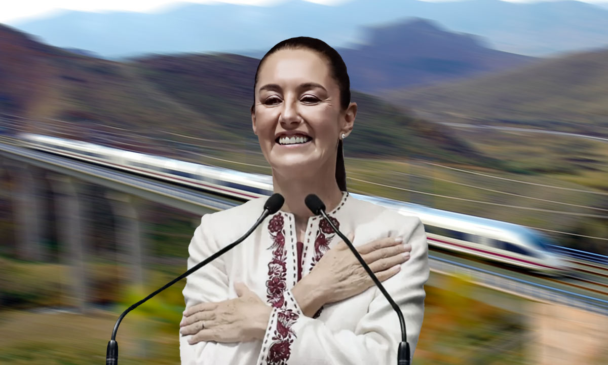 La presidenta Claudia Sheinbaum da banderazo a las obras del tren México-Querétaro que será construido por el Ejército