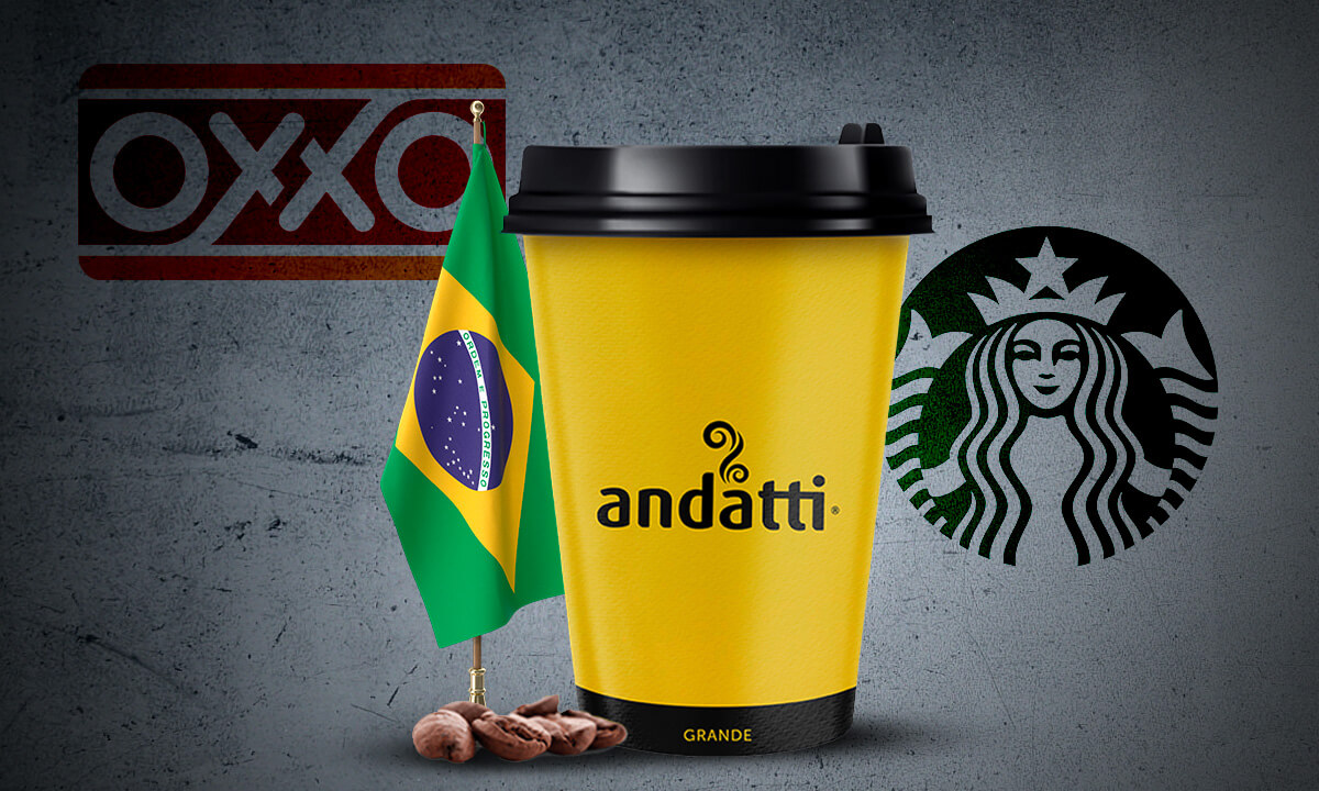 Oxxo competirá con Starbucks en Brasil; lleva su café Andatti 