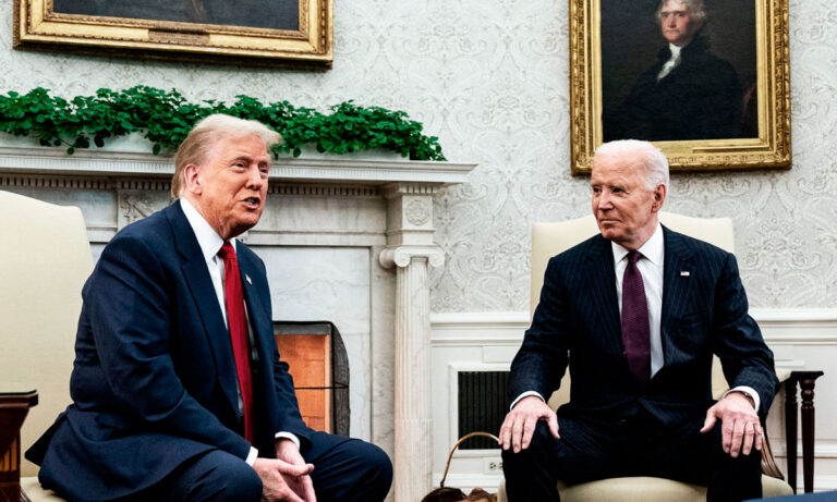 Inicia la transición presidencial en EU: Joe Biden recibe a Donald Trump en la Casa Blanca