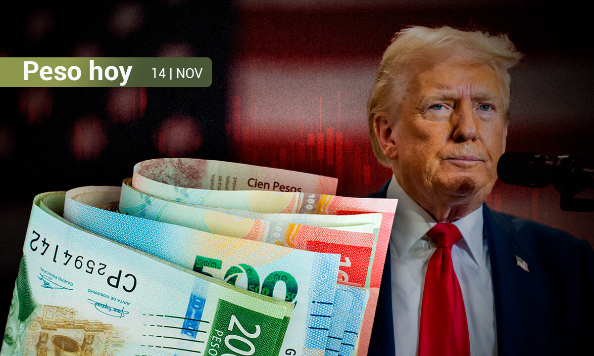 Peso mexicano se mantiene volátil ante el ‘torbellino’ causado por Donald Trump y a la espera de Banxico