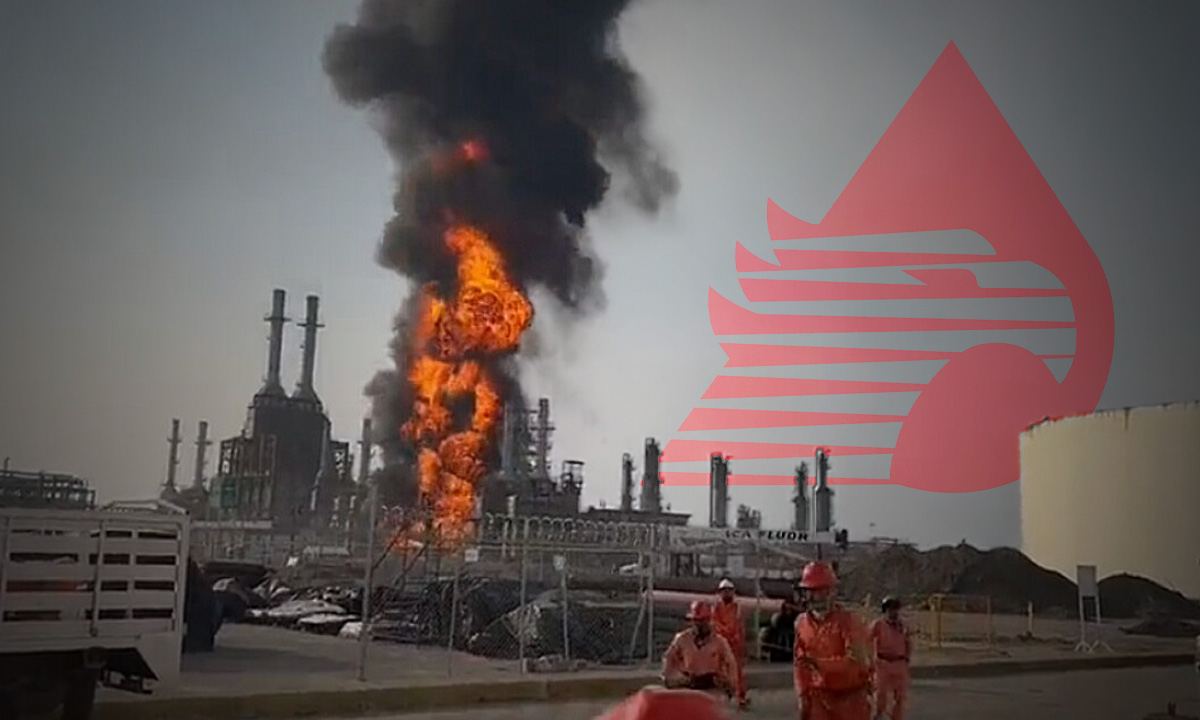 Sofocan incendio en refinería de Pemex en Salina Cruz