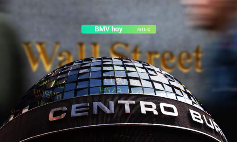 BMV y Wall Street concretan pérdidas ante la falta de información económica relevante