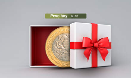 Peso mexicano celebra la Navidad con una nueva apreciación ante el dólar