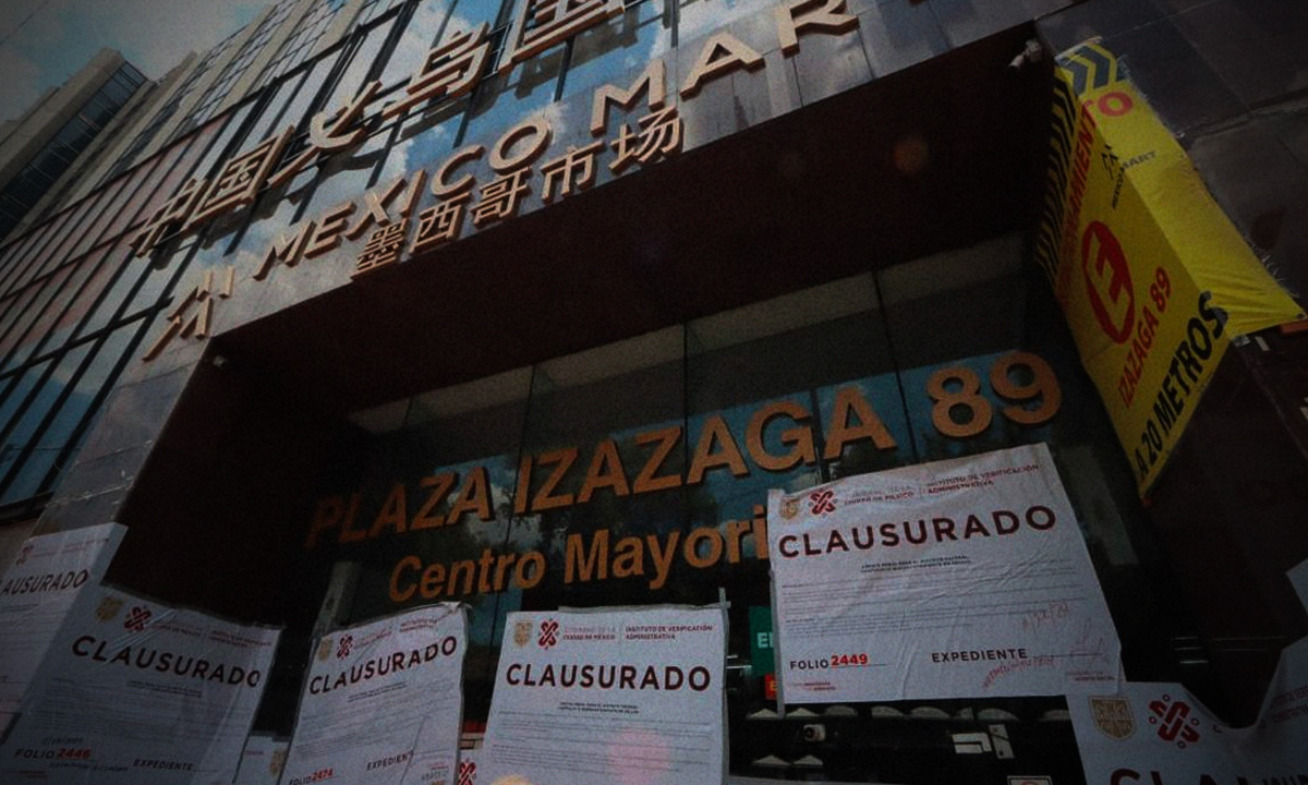 CDMX clausura Izazaga 89 por piratería