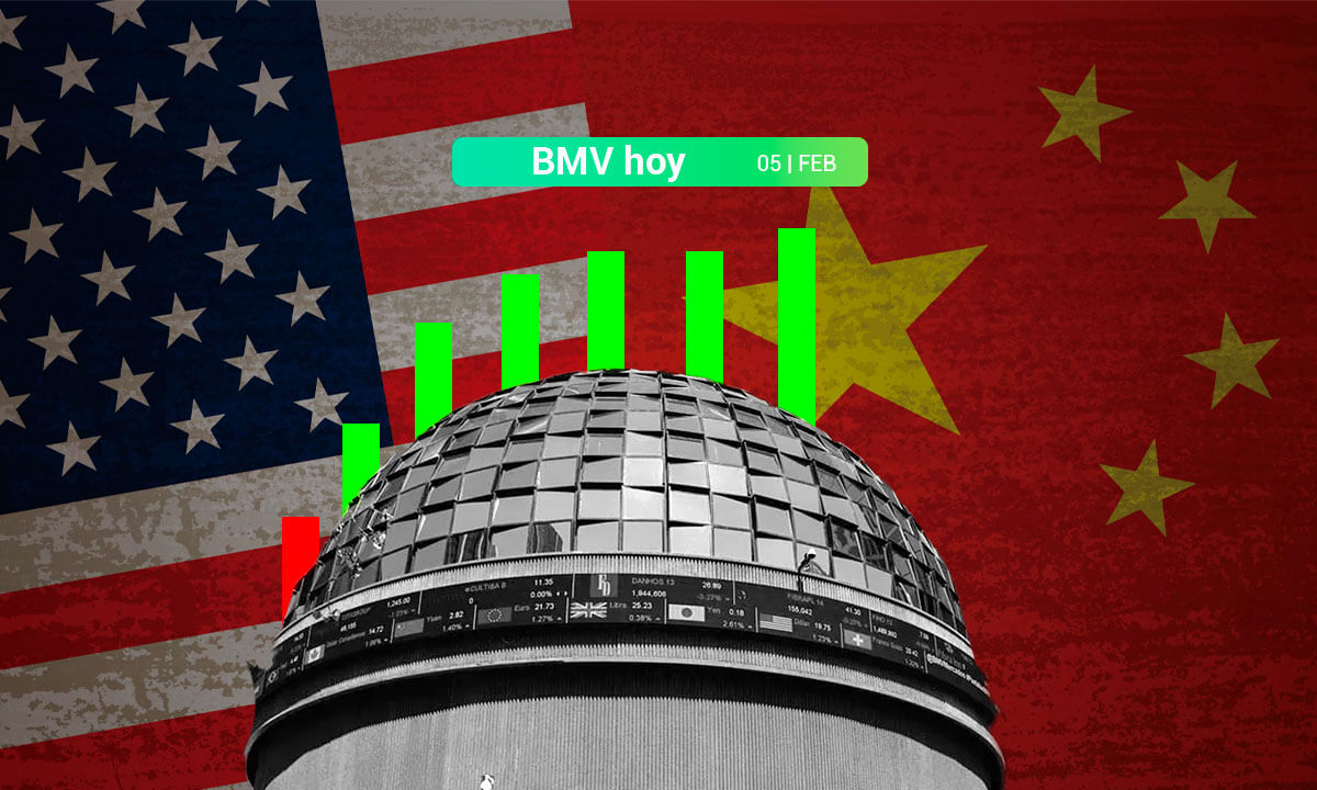 BMV cae y Wall Street sube con la mira en la guerra arancelaria y los movimientos de las tecnológicas