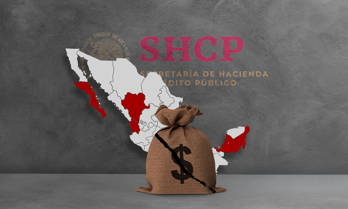 Hacienda destina menos recursos para 5 estados con recaudación débil