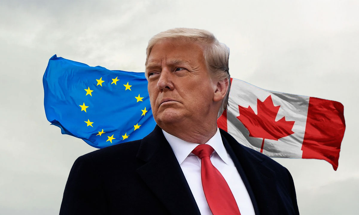 Canadá y la Unión Europea responden con aranceles de represalia a las tarifas de Donald Trump