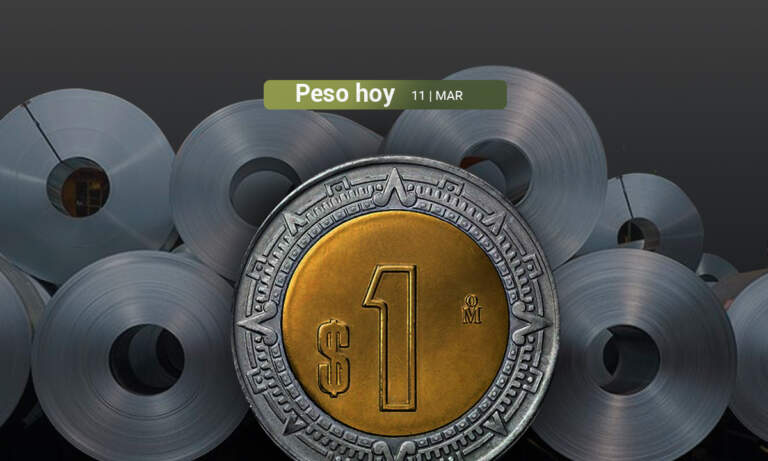 Peso aprovecha la debilidad del dólar, pero siente la presión de los aranceles al acero y el aluminio