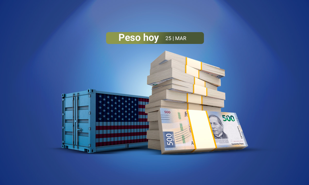 Peso cede ante el dólar al imponerse la incertidumbre por el impacto de los aranceles de Trump