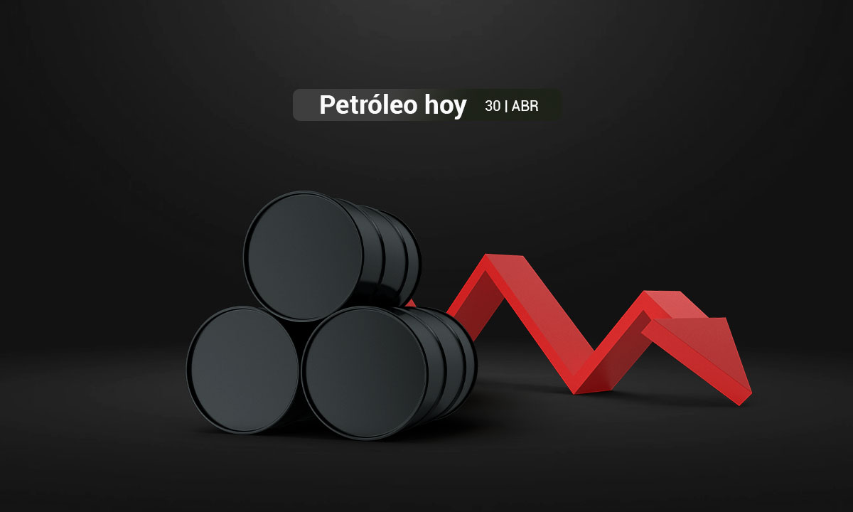 Petróleo cae más de 1% y perfila su peor mes desde 2021