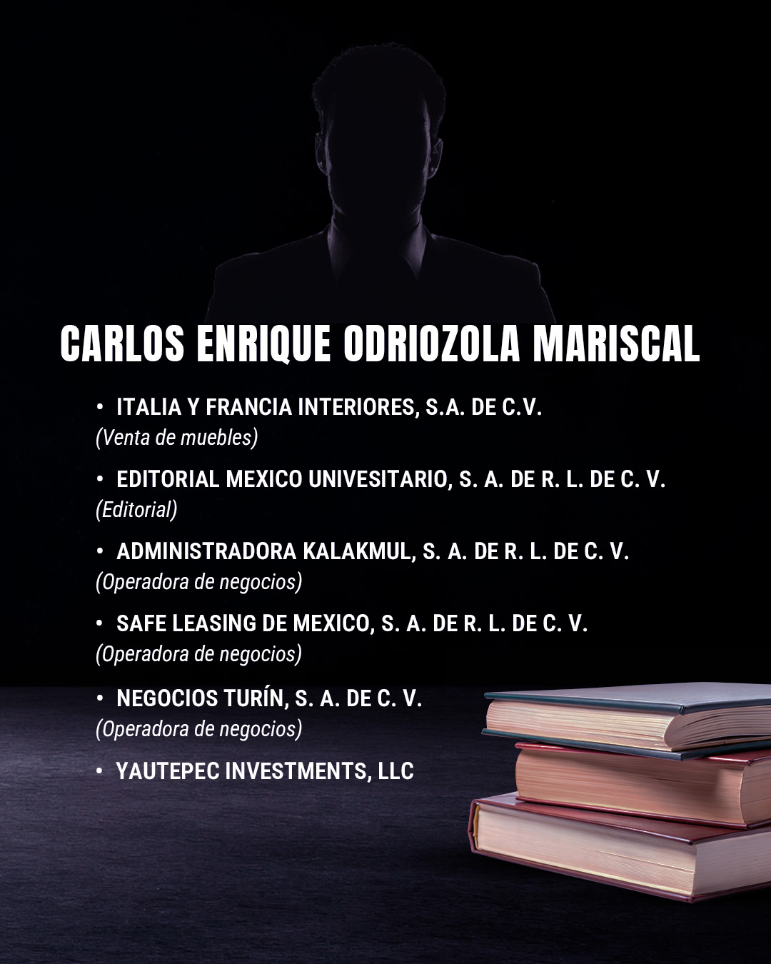 Las empresas de Carlos Enrique Odriozola Mariscal, candidato a la SCJN