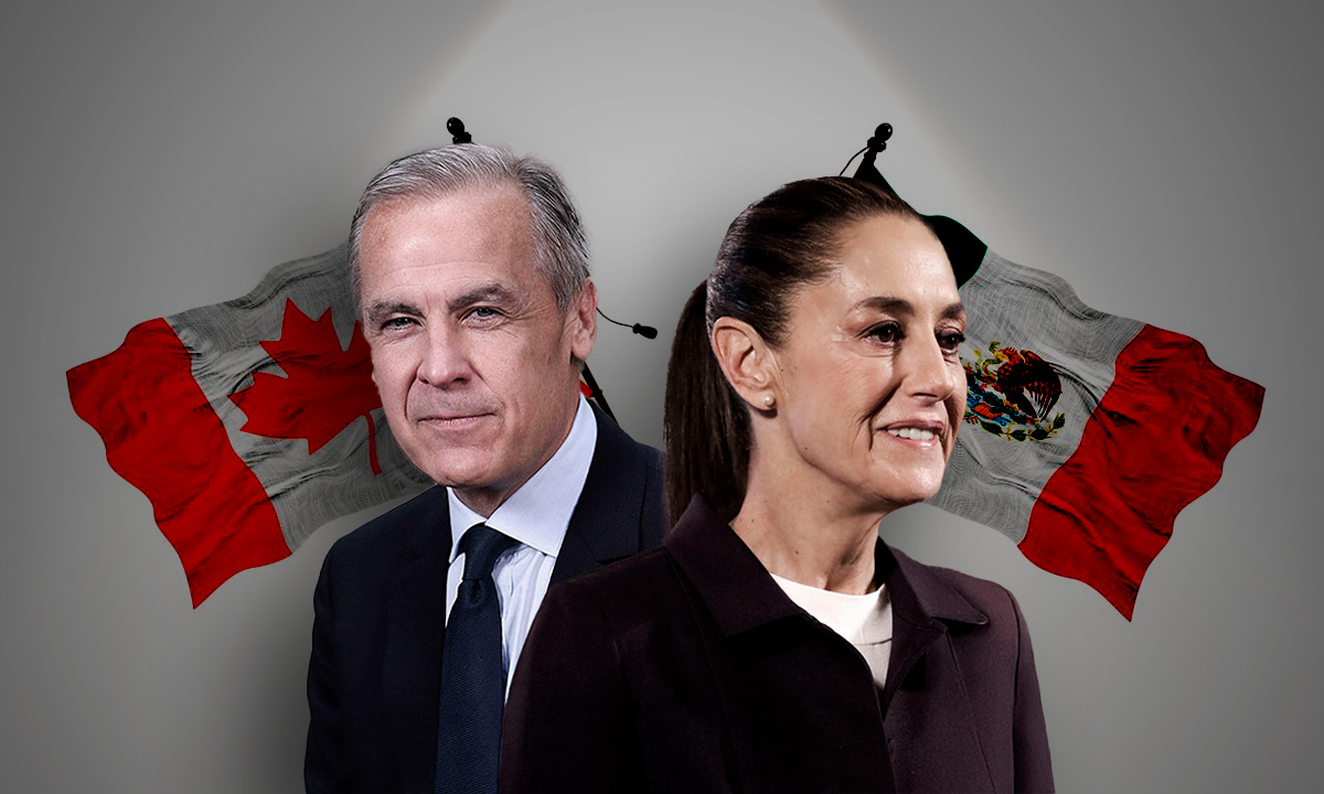Claudia Sheinbaum conversa con el primer ministro canadiense sobre la importancia del T-MEC