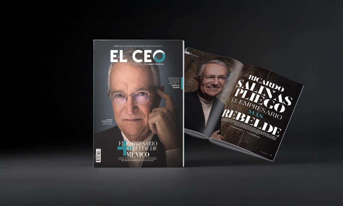EL CEO lanza el #001 de su revista impresa; ‘Ricardo Salinas Pliego, el empresario rebelde de México’