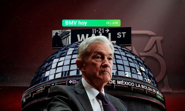 BMV retrocede y Wall Street avanza tras las palabras de Powell y a la espera de Banxico