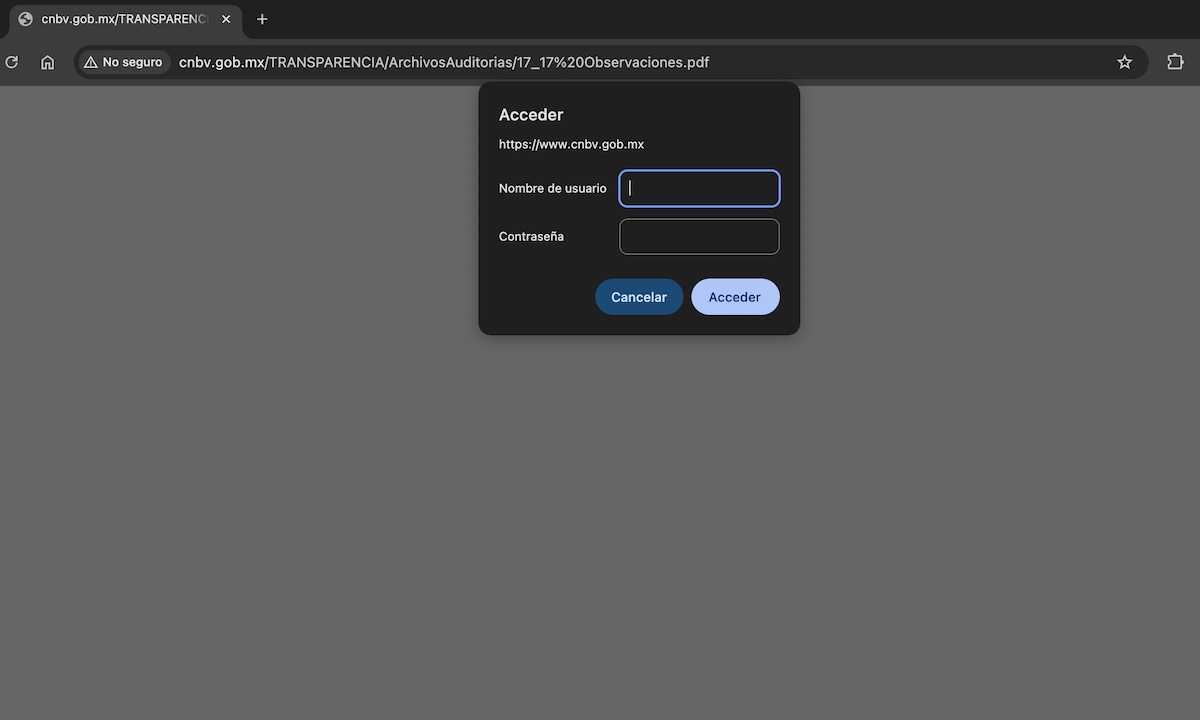 CNBV bloquea documentos