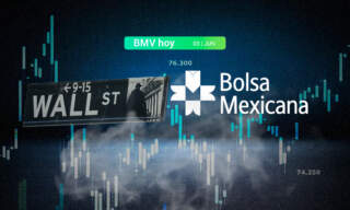 BMV cede terreno mientras índices de Wall Street operan en verde