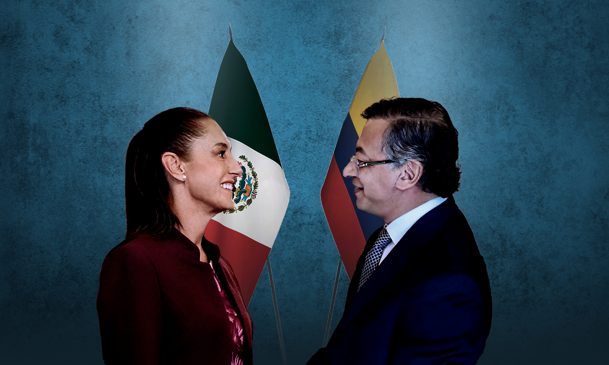 Claudia Sheinbaum anuncia trabajo con Gustavo Petro para blindar la seguridad binacional