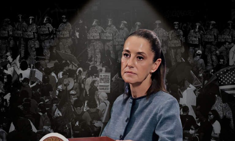 Claudia Sheinbaum rechaza señalamientos de alentar protestas en Los Ángeles