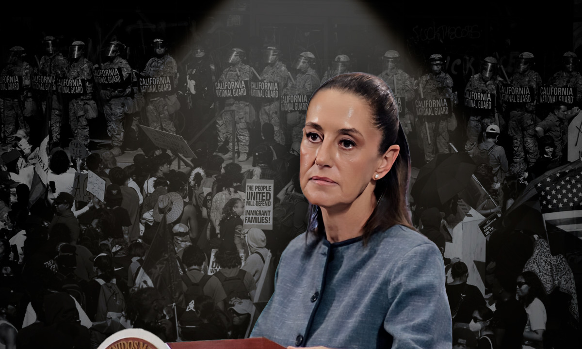 Claudia Sheinbaum rechaza señalamientos de alentar protestas en Los Ángeles