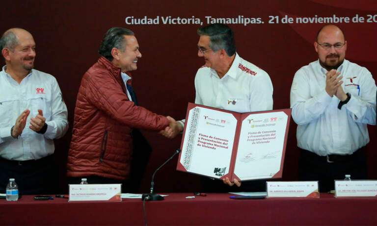 Tamaulipas firma convenio con el Infonavit para construir 43,000 viviendas