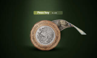 Peso se aprecia ante un dólar debilitado y a la espera de la decisión de Banxico