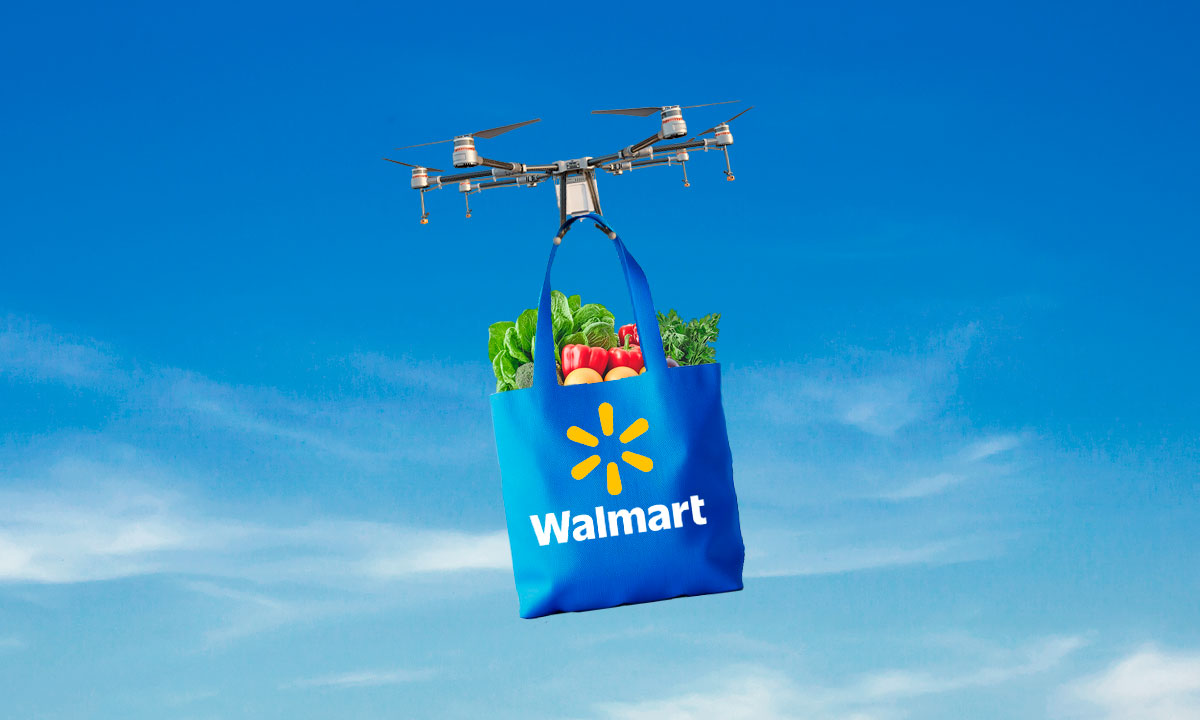 Walmart reforzaría uso de drones para entregar pedidos