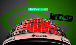 BMV cae tras conocer los datos de inflación en México y Wall Street repunta ante récord de Nvidia
