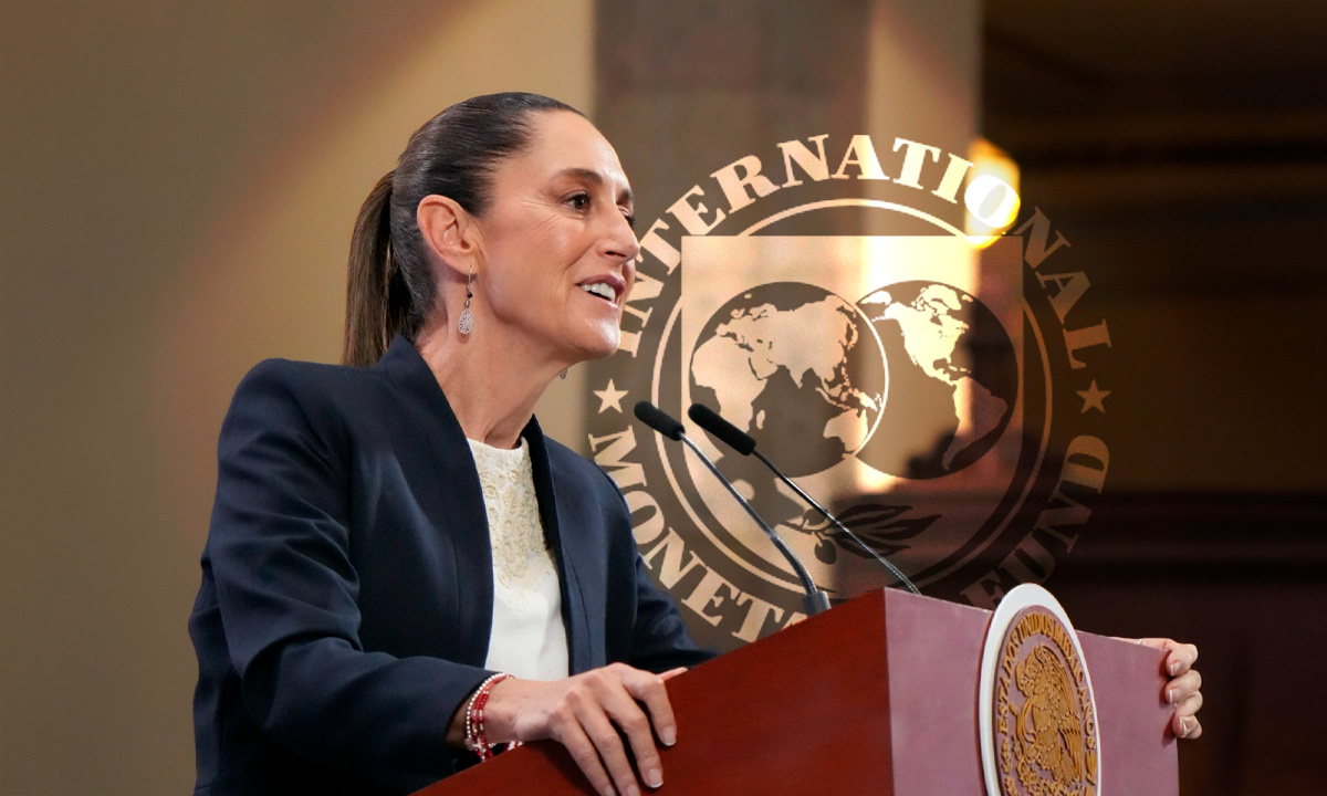 Claudia Sheinbaum rechaza previsiones del FMI: PIB crecerá más de lo esperado, afirma