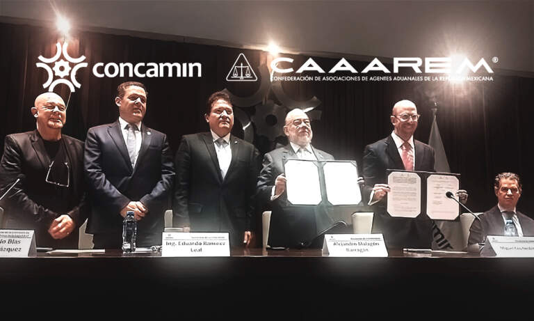 Concamin y Caaarem firman convenio de colaboración en el combate al contrabando