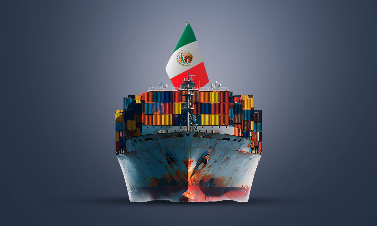 Exportaciones marítimas de México caen por política comercial de Donald Trump