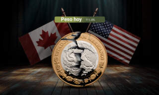 Peso cede ante la presión por los aranceles de Estados Unidos a Canadá