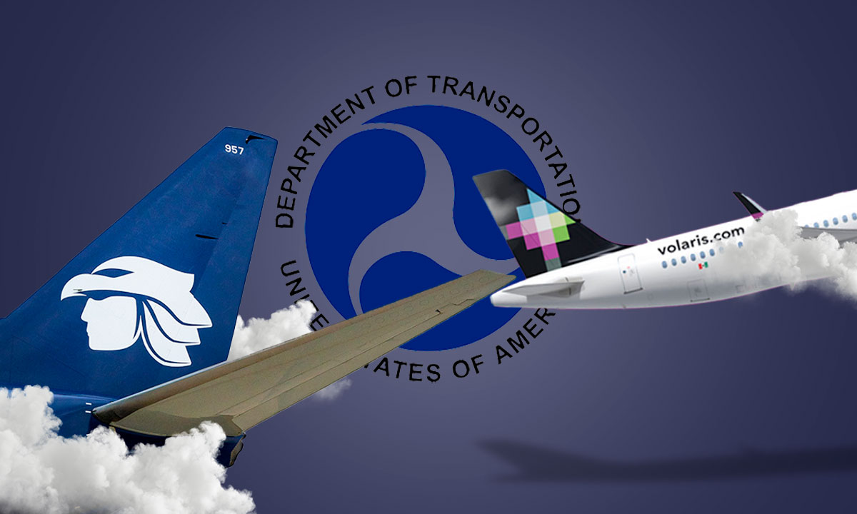 Aeroméxico, Viva y Volaris cumplen con entrega de itinerarios a regulador aéreo de EU