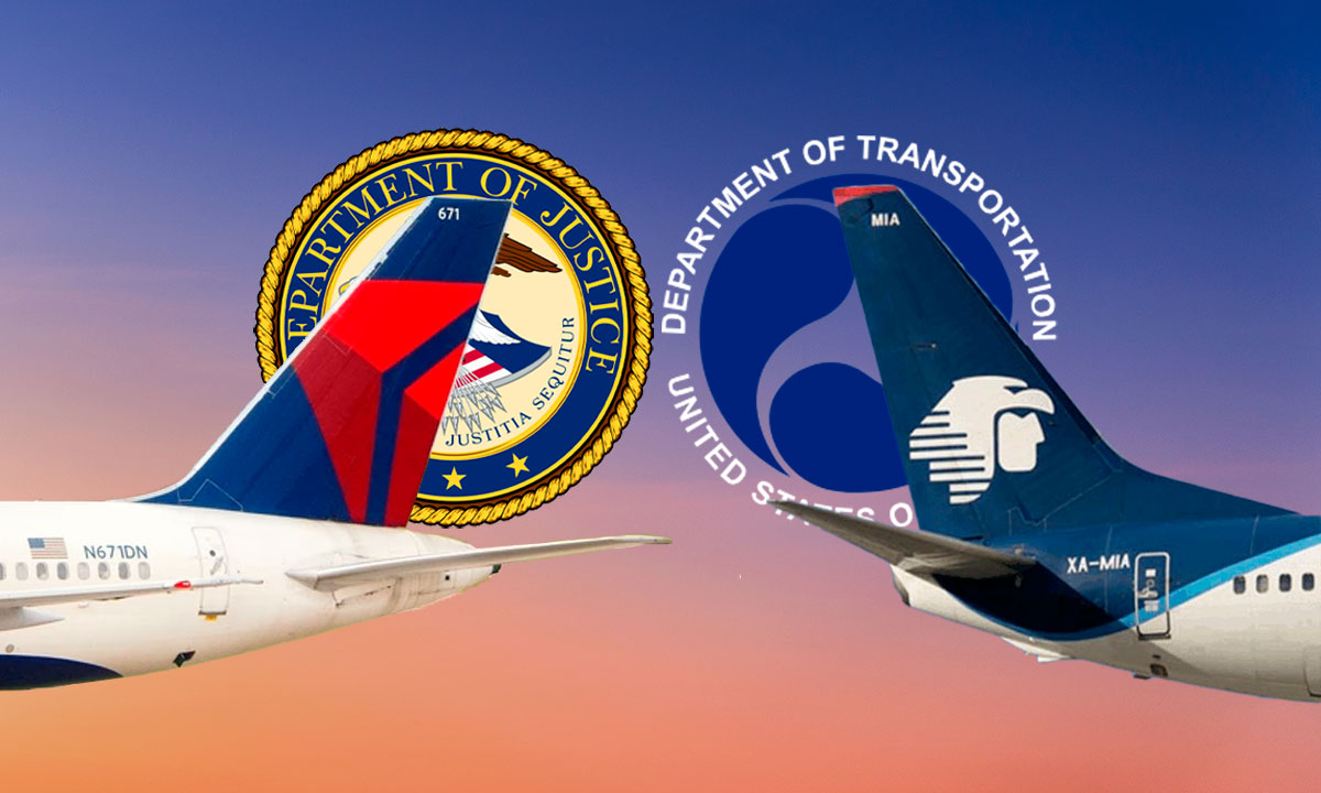 Acuerdo Aeroméxico-Delta: Departamento de Justicia de EU respalda retirar inmunidad antimonopolio