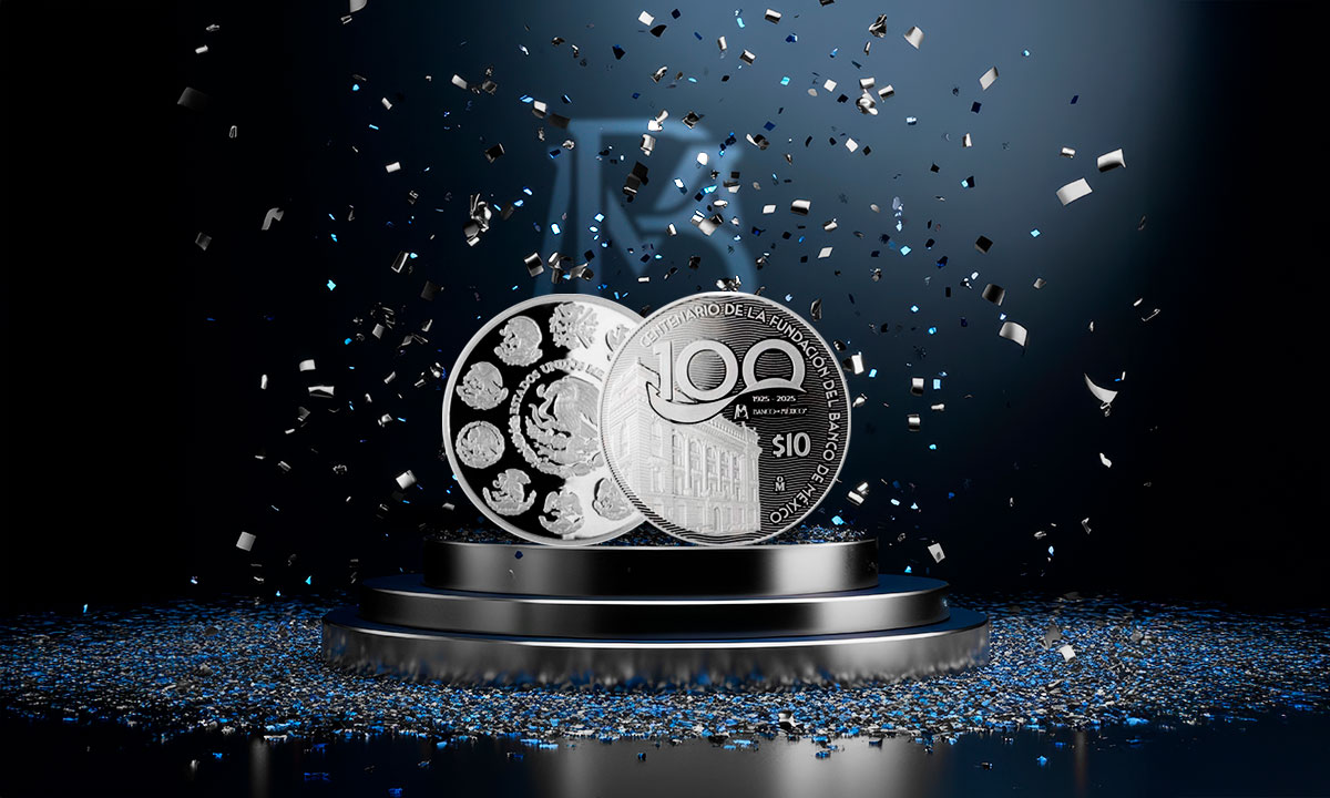 Banxico celebra sus 100 años con nueva moneda de plata