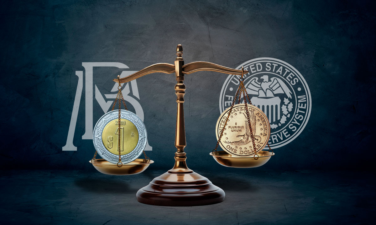 Peso se mantiene ‘fortachón’ con diferencial entre Banxico y Fed