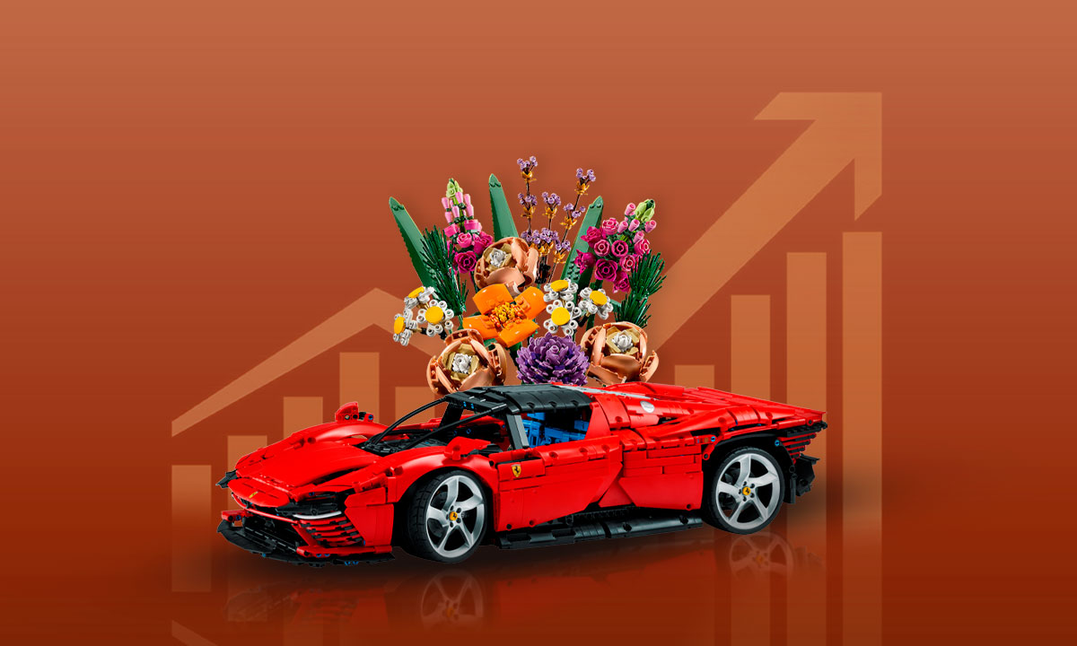 Lego rompe récords: las flores y los autos de carrera impulsan el mejor semestre en su historia