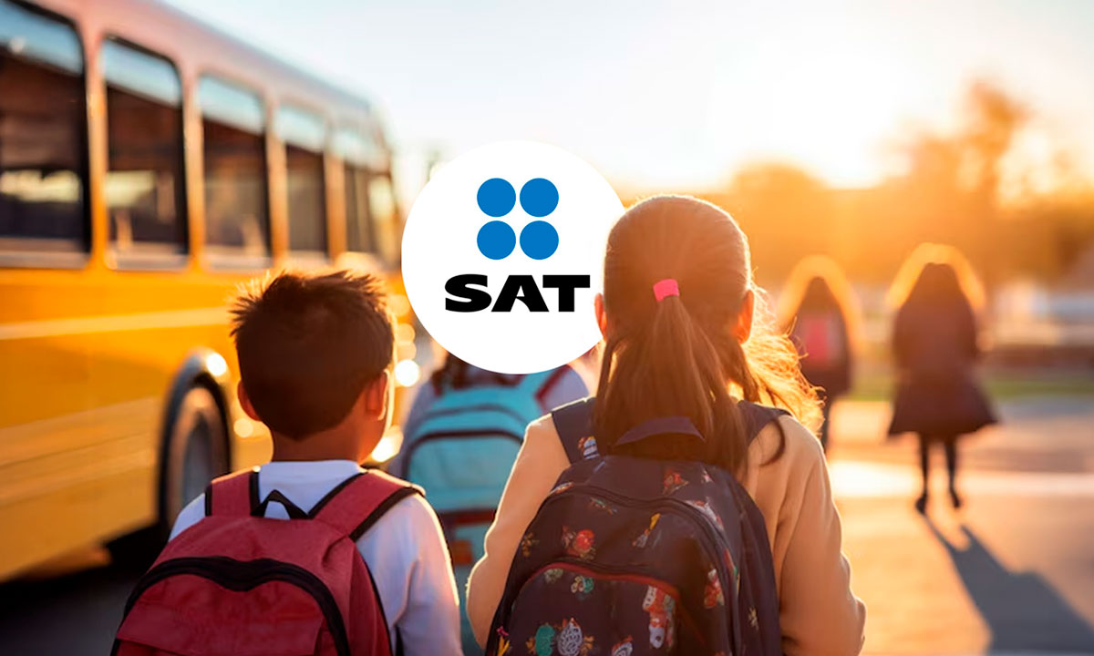 SAT lanza recordatorio para el regreso a clases; colegiaturas y transporte escolar son deducibles