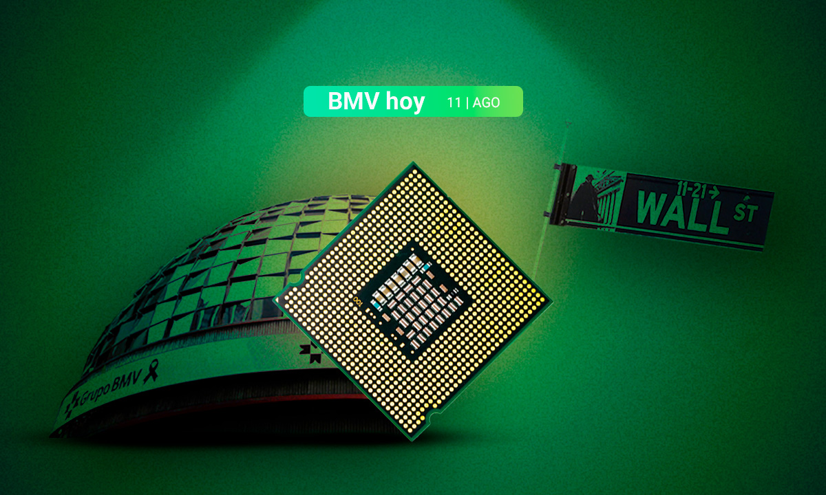 BMV sube y Wall Street opera mixto, con la mira en la economía de EU y los chips