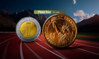 Peso da un paso atrás en su buena racha frente al dólar; apunta a una ganancia mensual