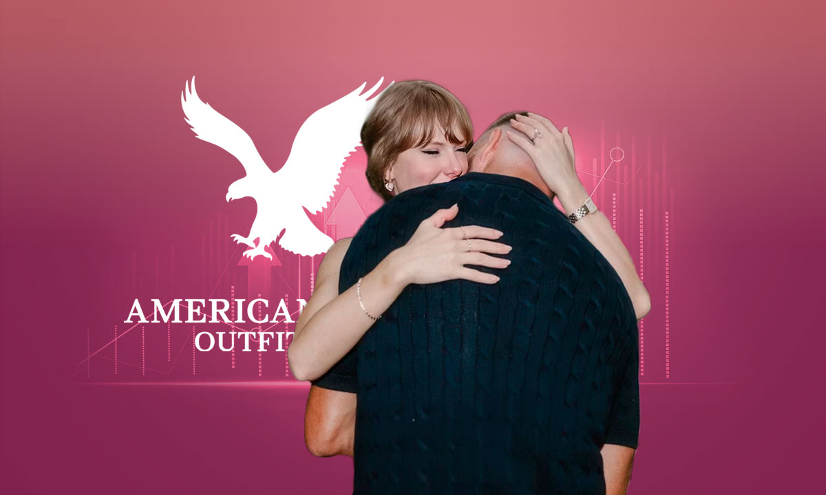 Compromiso de Taylor Swift y Travis Kelce impulsa a las acciones de American Eagle