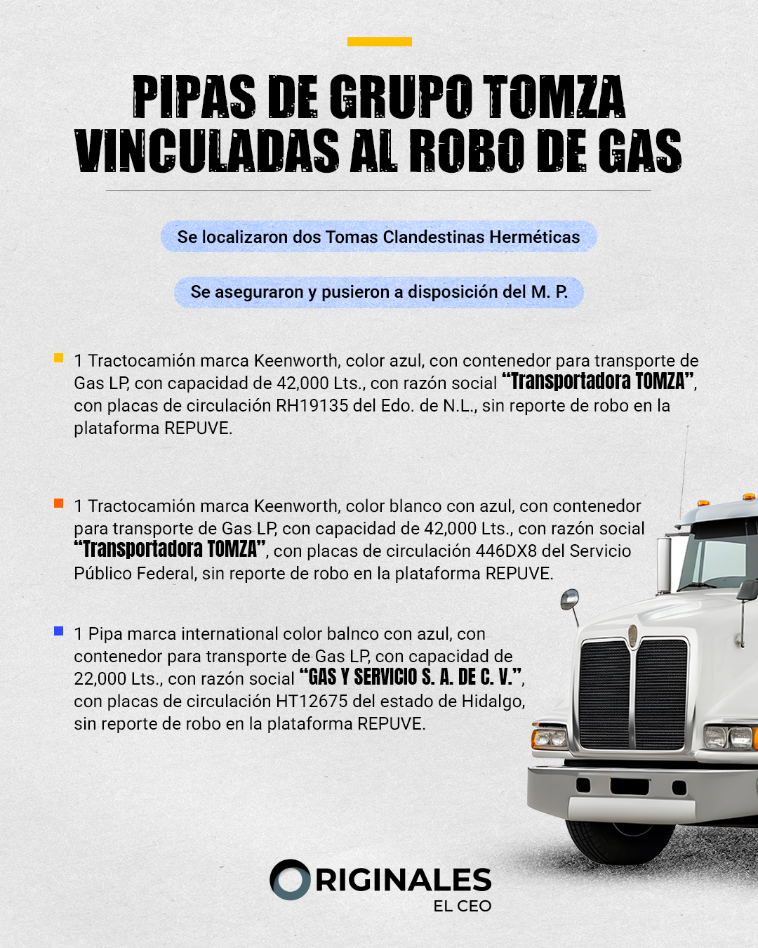 Grupo Tomza está ligada al huachicol