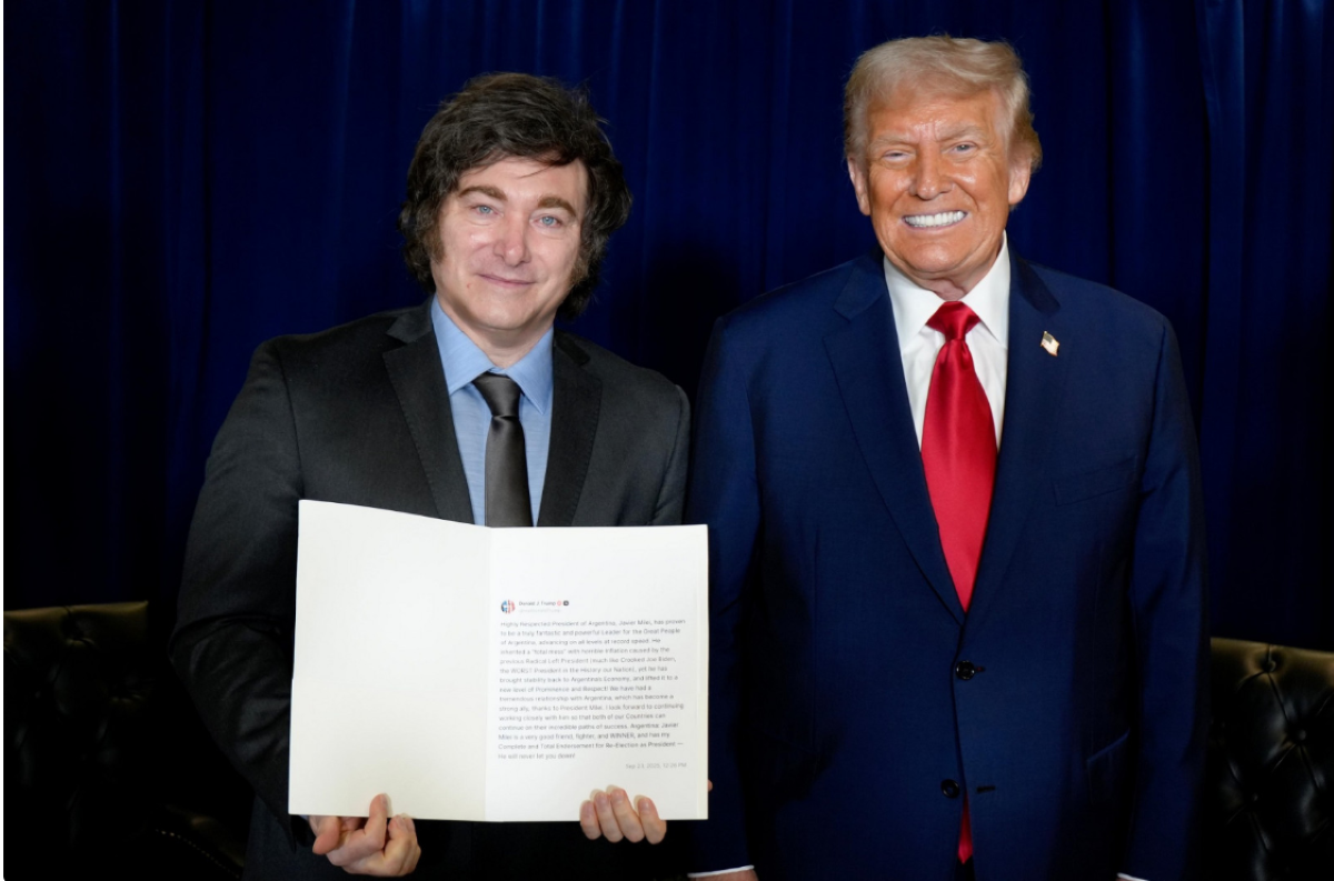 Donald Trump ratificó el apoyo de Estados Unidos a Argentina 