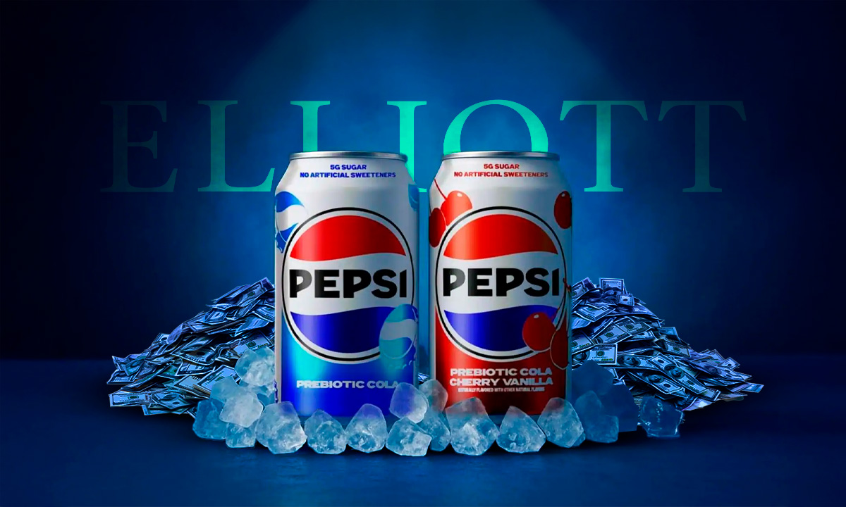 Elliott Management adquiere participación de Pepsi por 4,000 mdd e impulsa las acciones de la refresquera