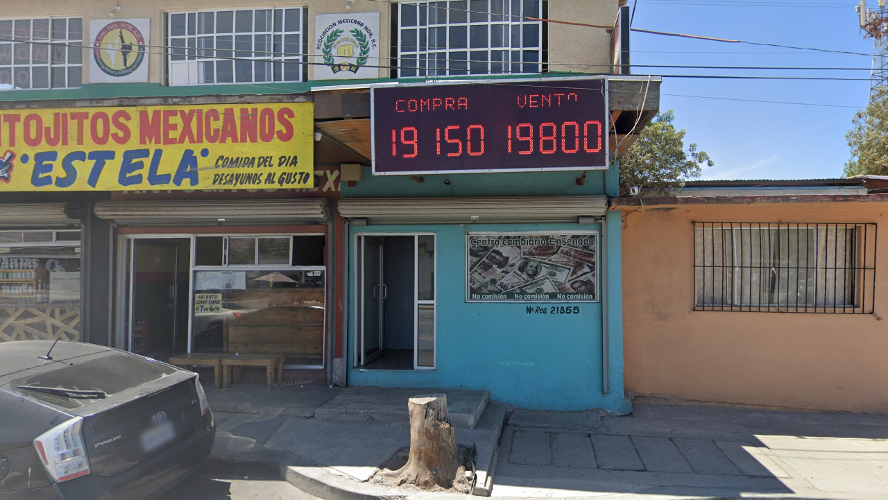 Centro cambiario Ensenada, al norte del país